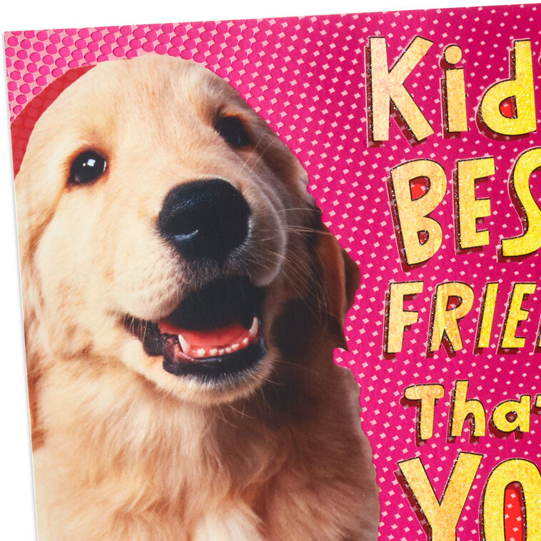 Golden Retriever Puppy on Pink Mother's Day Card  image number 4