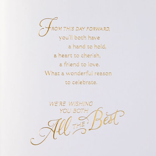 When Two Hearts Love as One Wedding Card, 