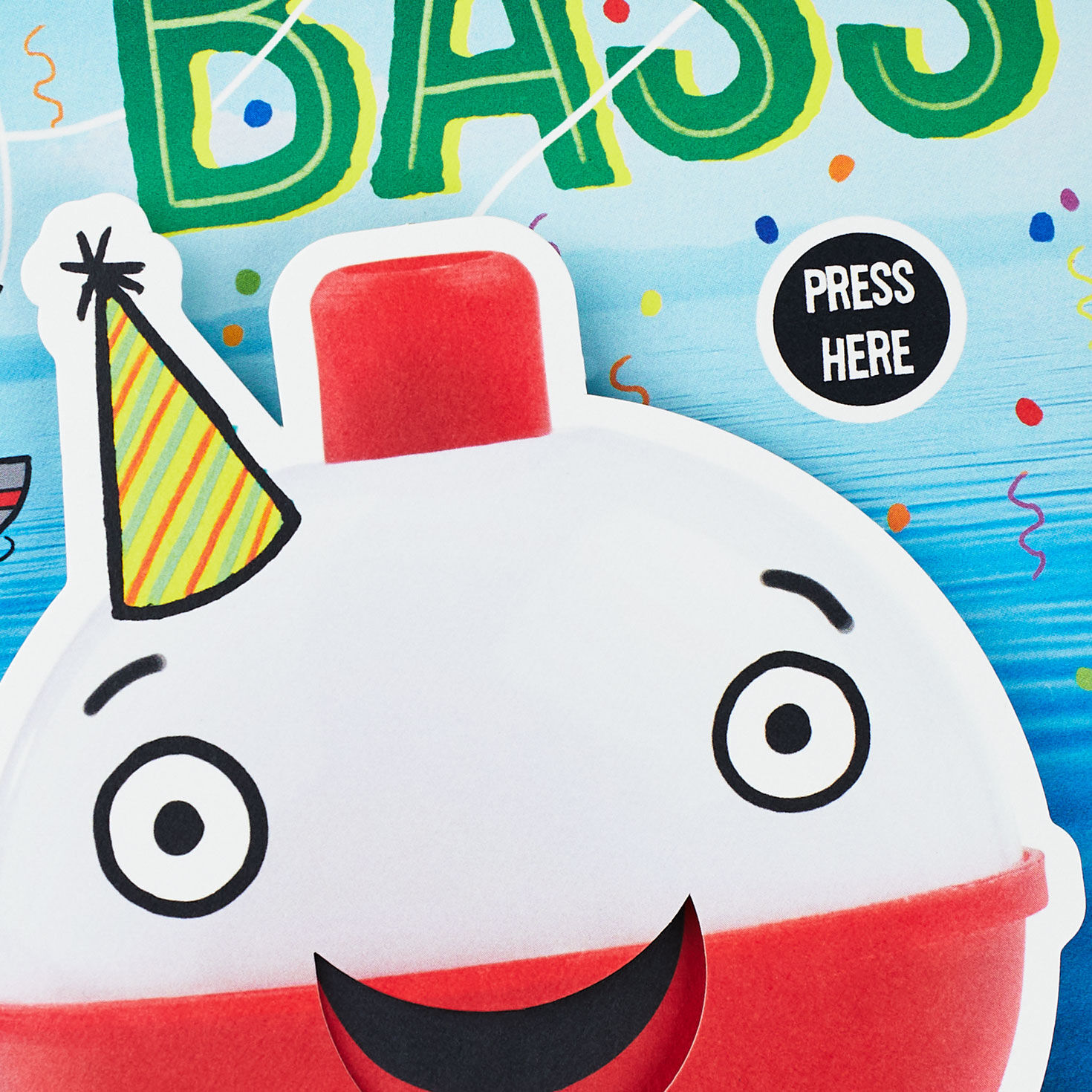 Fishing Puns and Bobber Funny Birthday Card Card Front Detail image number 5