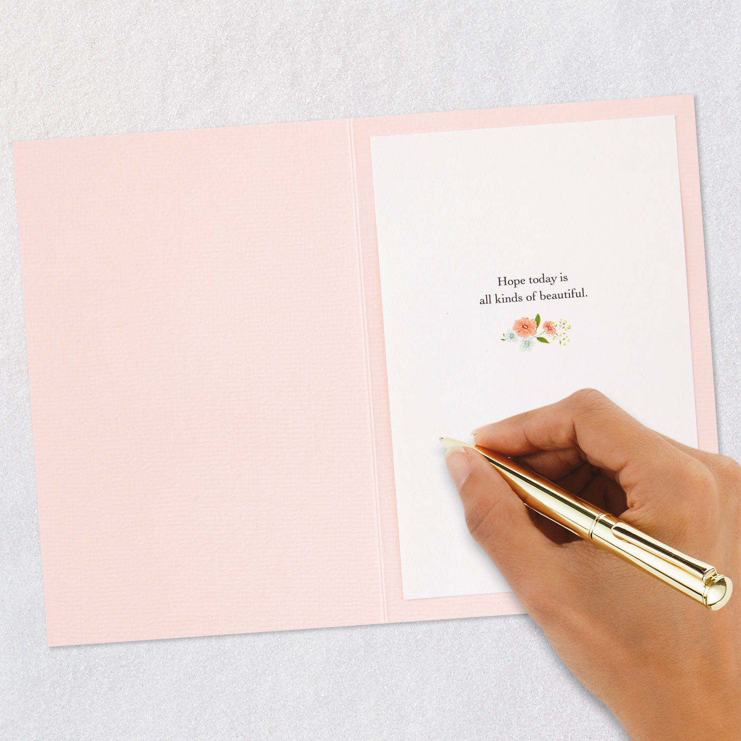 All Kinds of Beautiful Flower Wreath Mother's Day Card signing card image number 6