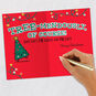 Lights and Tree Pun Funny Christmas Card for Niece Signing card image number 5