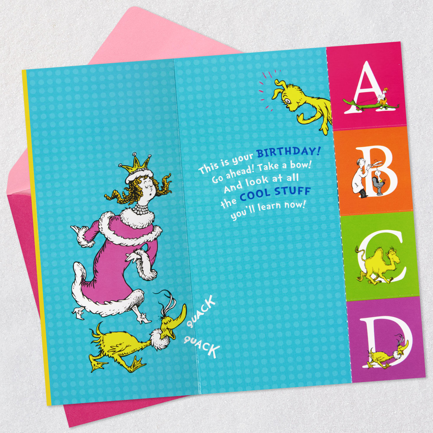 Dr. Seuss™ No One You-er Than You Birthday Card for Granddaughter With Alphabet Flash Cards for only USD 4.99 | Hallmark
