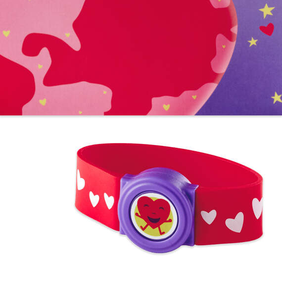 You Happy Up the World Valentine's Day Card With Musical Bracelet, , large image number 6