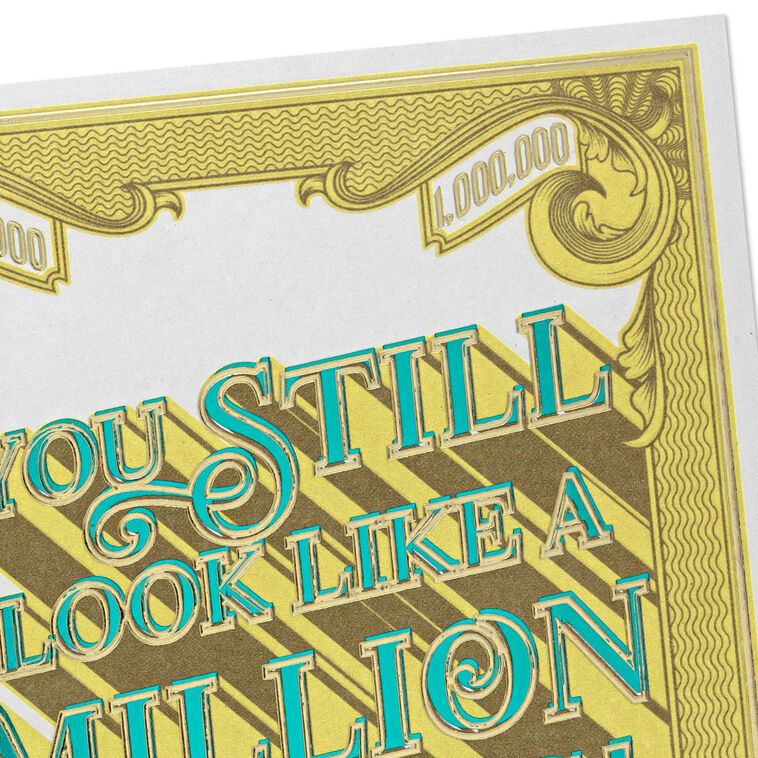 You Still Look Like a Million Bucks Funny Birthday Card, , large image number 4