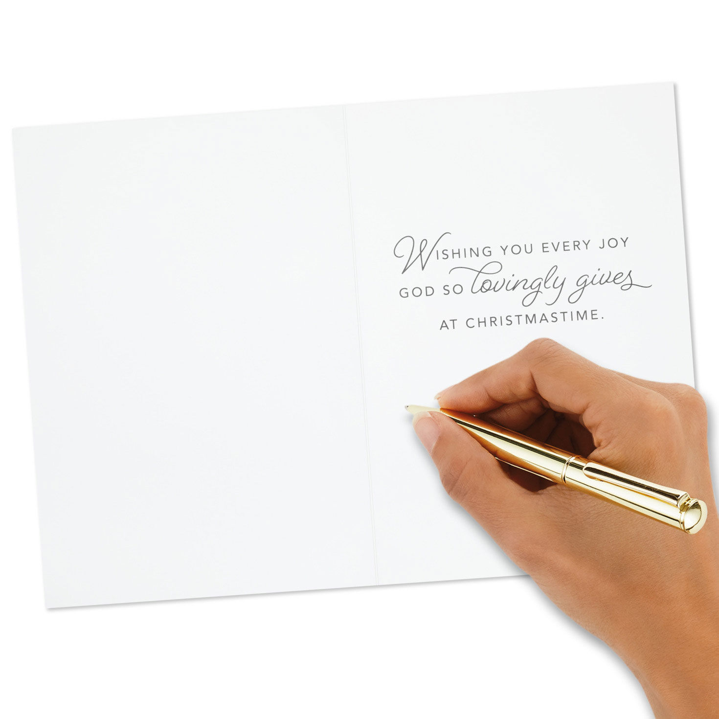 Stocking DaySpring Religious Christmas Cards Signing card image number 6