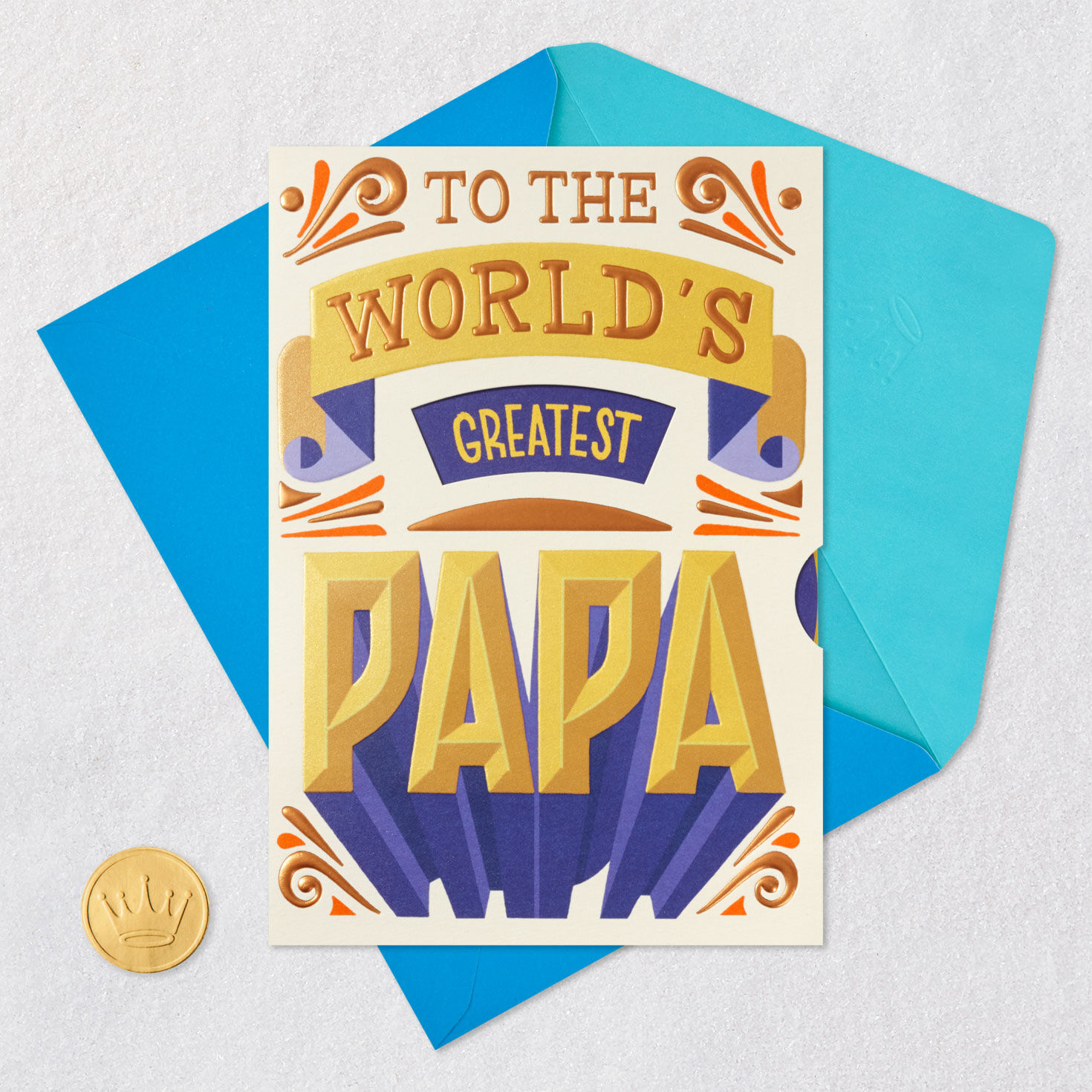 World's Best Papa Father's Day Card With Spinner Wheel for only USD 5.99 | Hallmark
