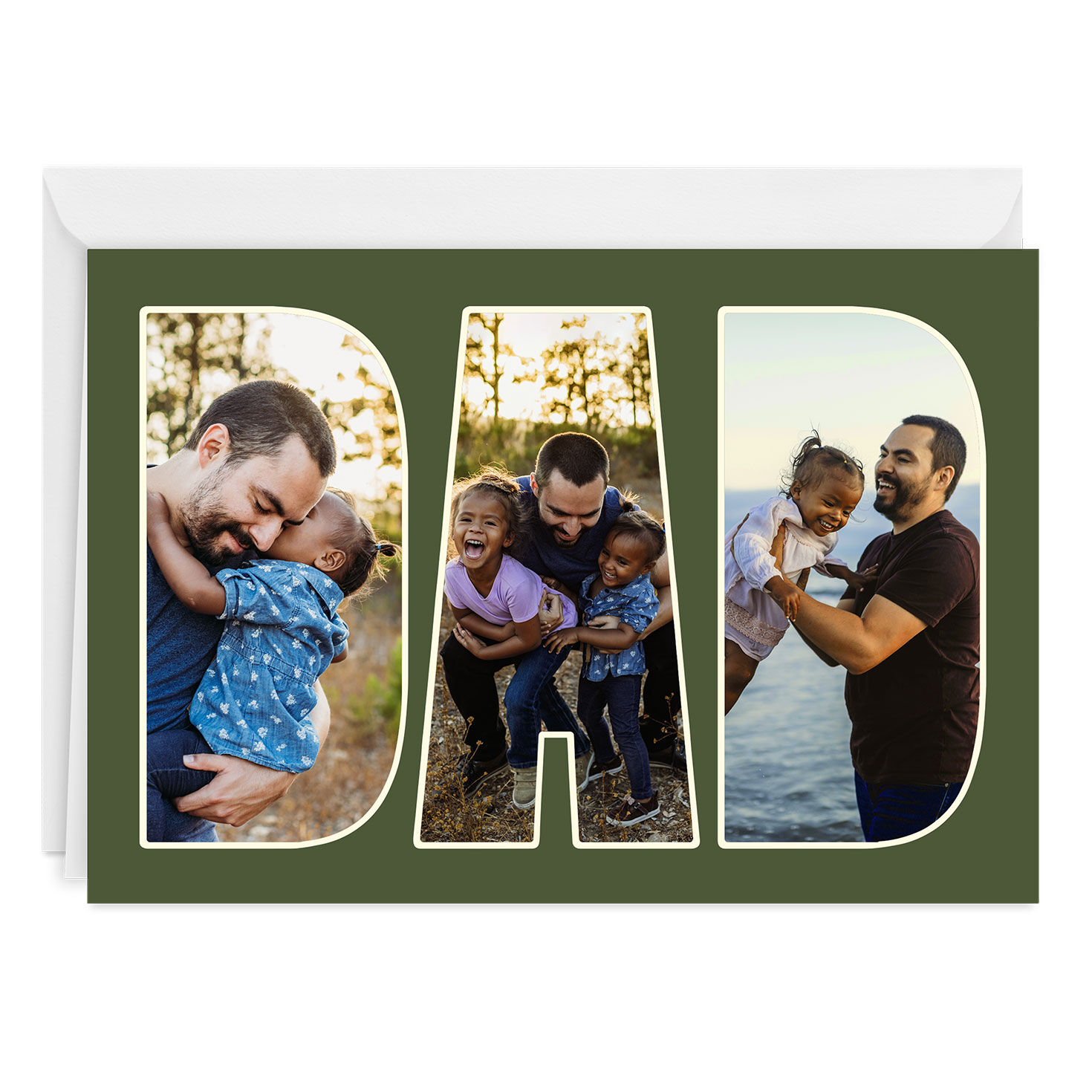 Dad Photo Letters Custom Father's Day Card for only USD 4.99 | Hallmark