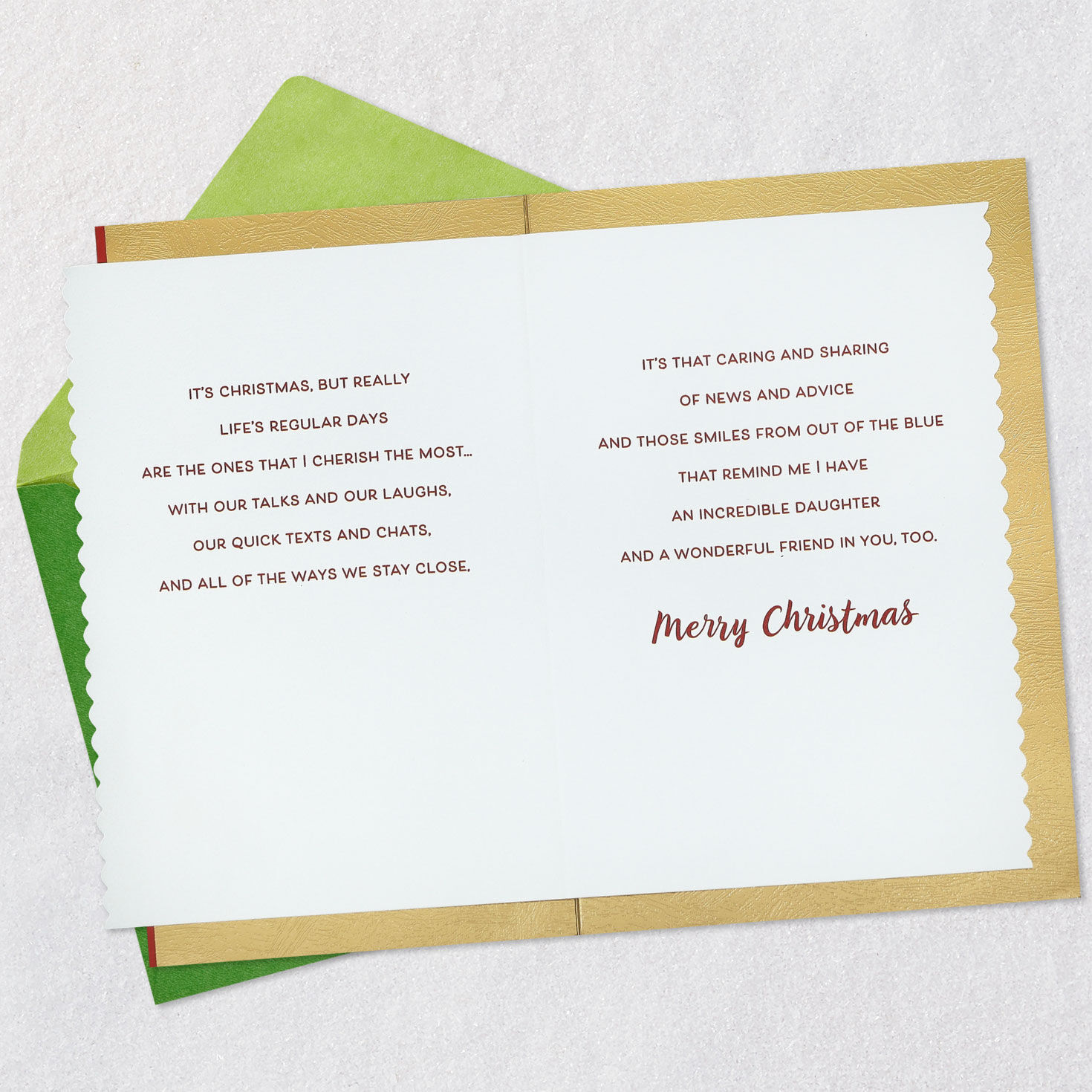 I Love How Close We Are Christmas Card for Daughter, , large image number 4