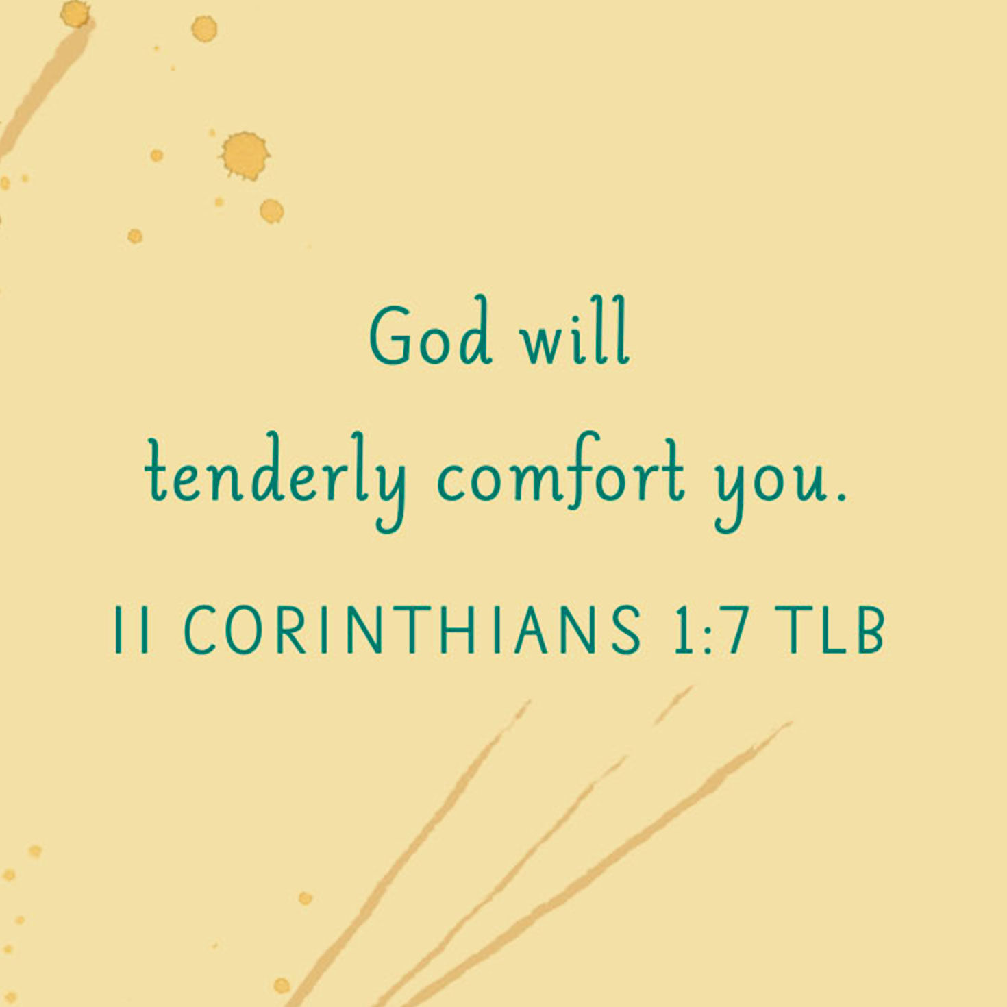 Birds, Sun and Flowering Tree Religious Sympathy Card Scripture image number 3