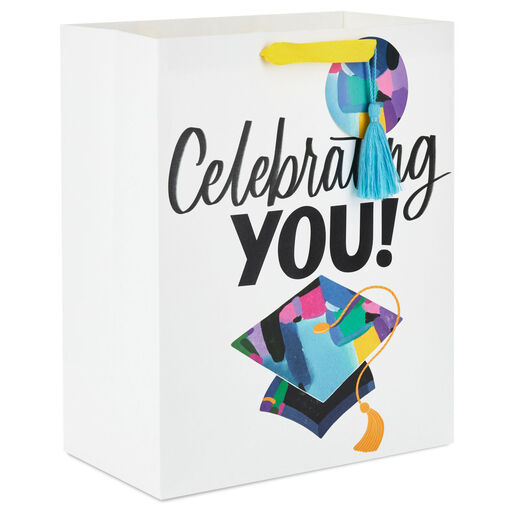 13" Celebrating You Large Graduation Gift Bag, 