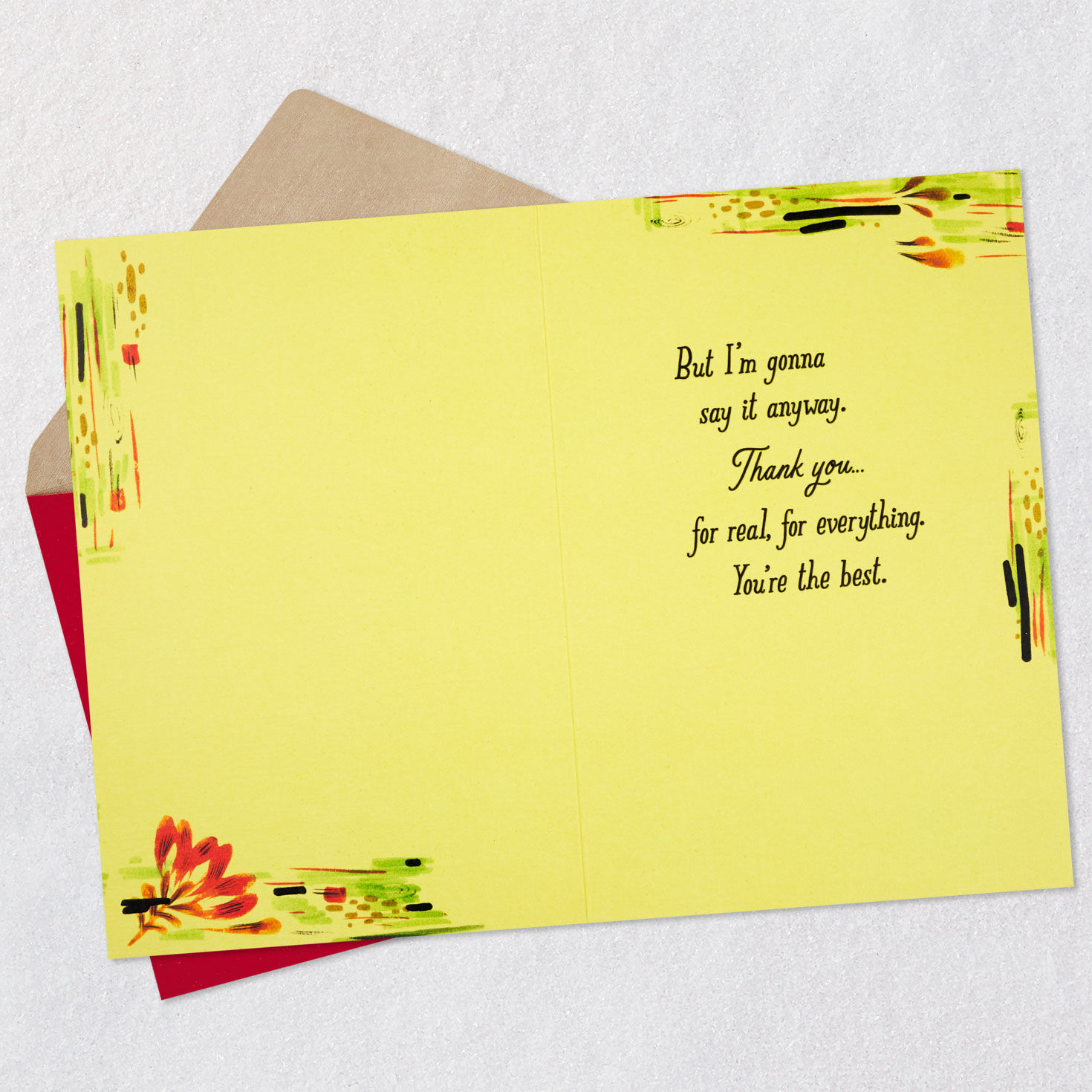 You're the Best, For Real Thank-You Card for only USD 3.99 | Hallmark