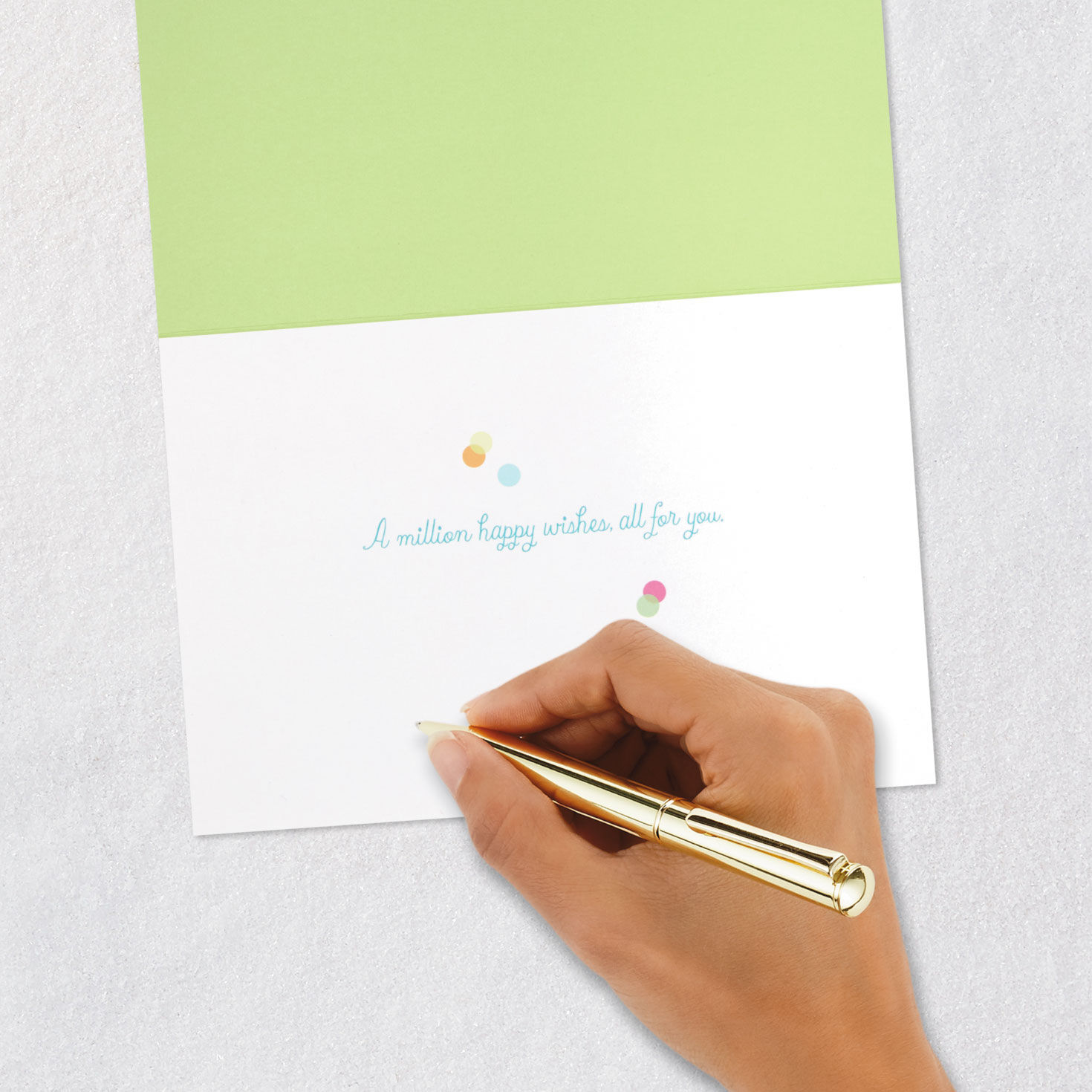 Acrylic Box With Confetti Birthday Card Signing card image number 6