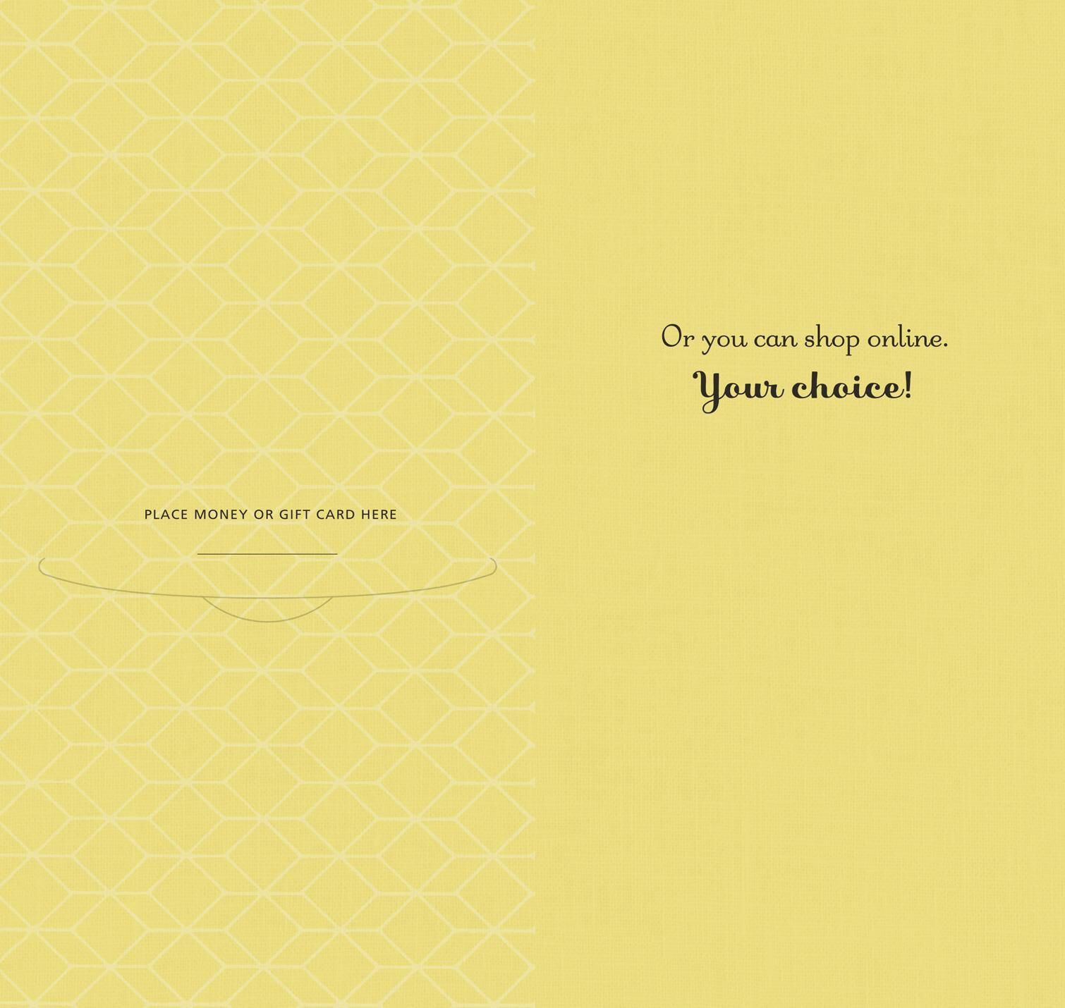 Sunflower Funny Money Holder Bat Mitzvah Card