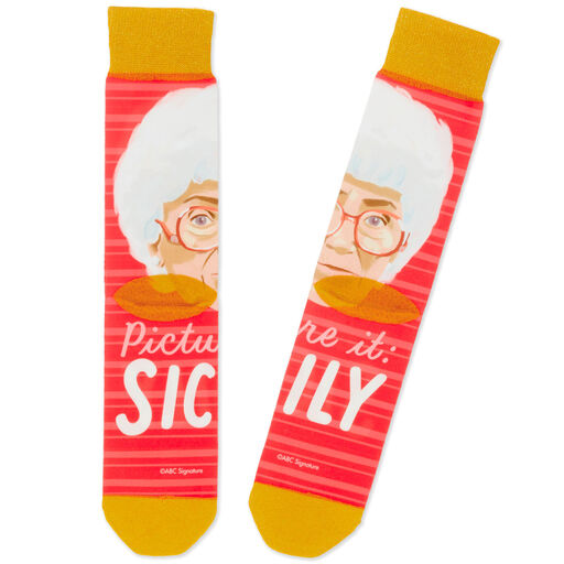 Sophia The Golden Girls Sicily Novelty Crew Socks, 