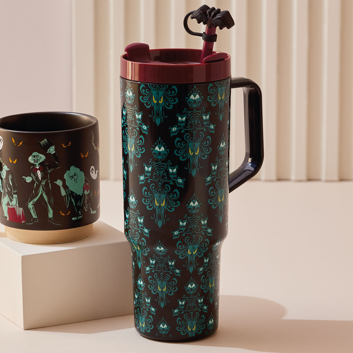 Haunted Mansion Handled Travel Cup With Eye Wallpaper  image number 2