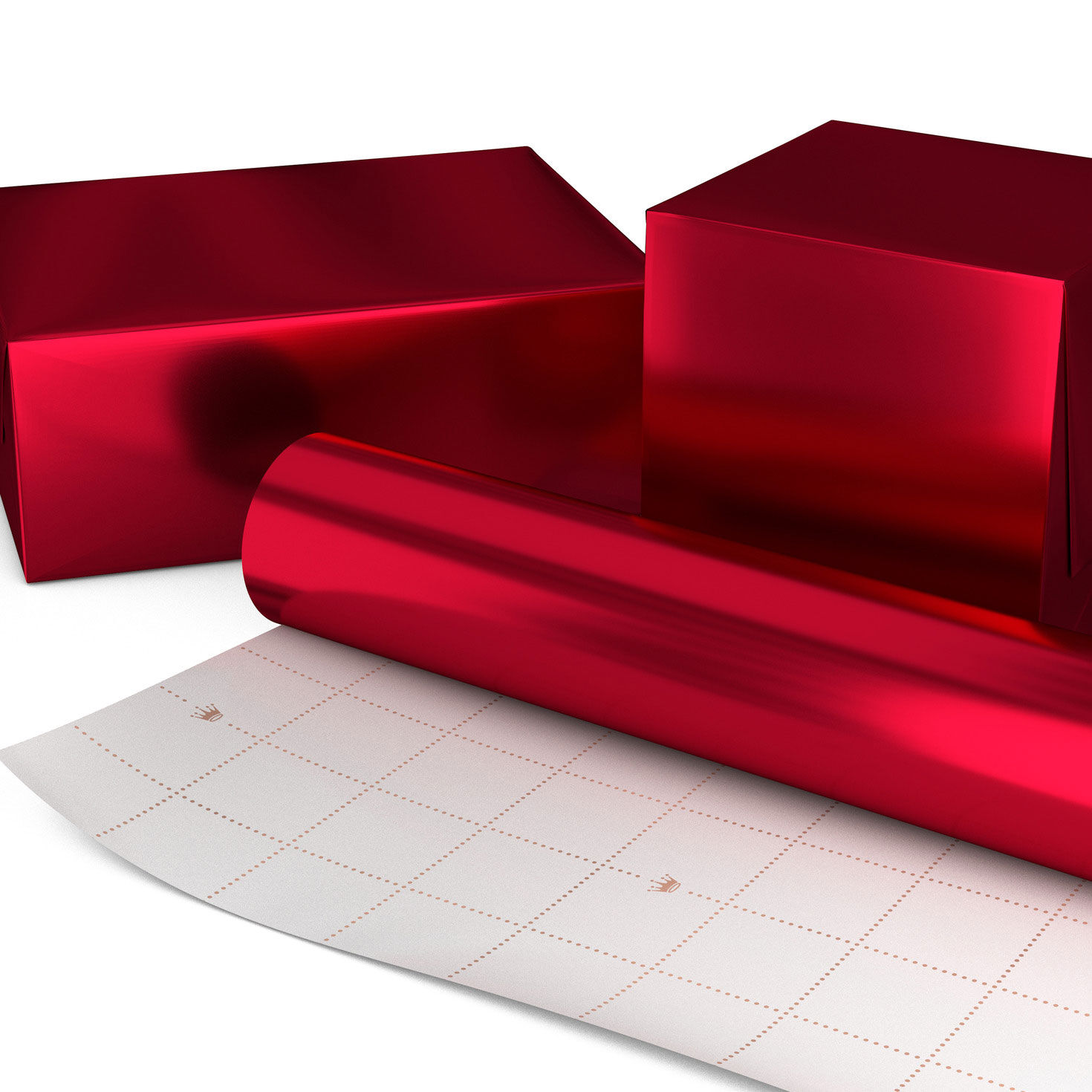 Red Foil Holiday Wrapping Paper Mini Roll, 15 sq. ft. for only USD 4.99 | Hallmark