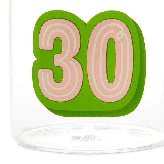 Glass 30th Birthday Mug, 17.5 oz., , large image number 3
