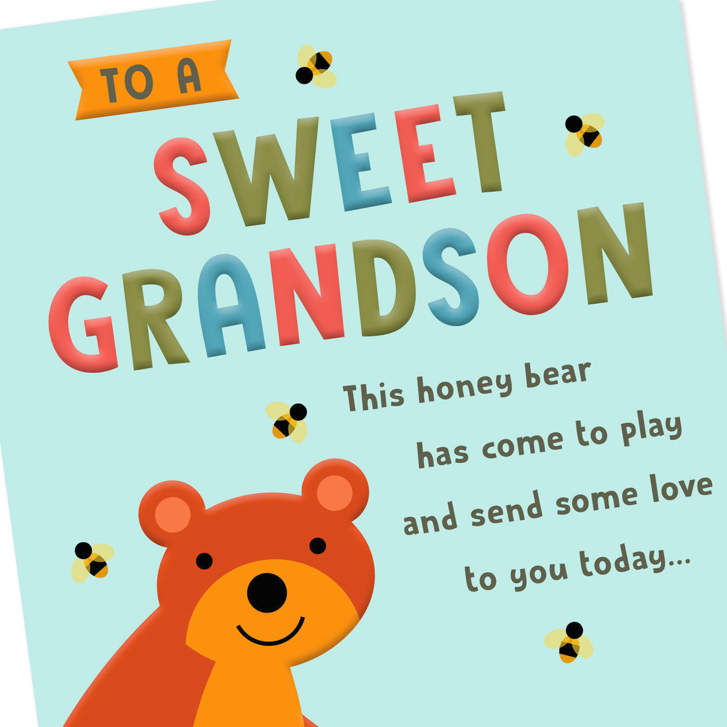 A Big Bear Hug Rosh Hashanah Card for Grandson, , large image number 4