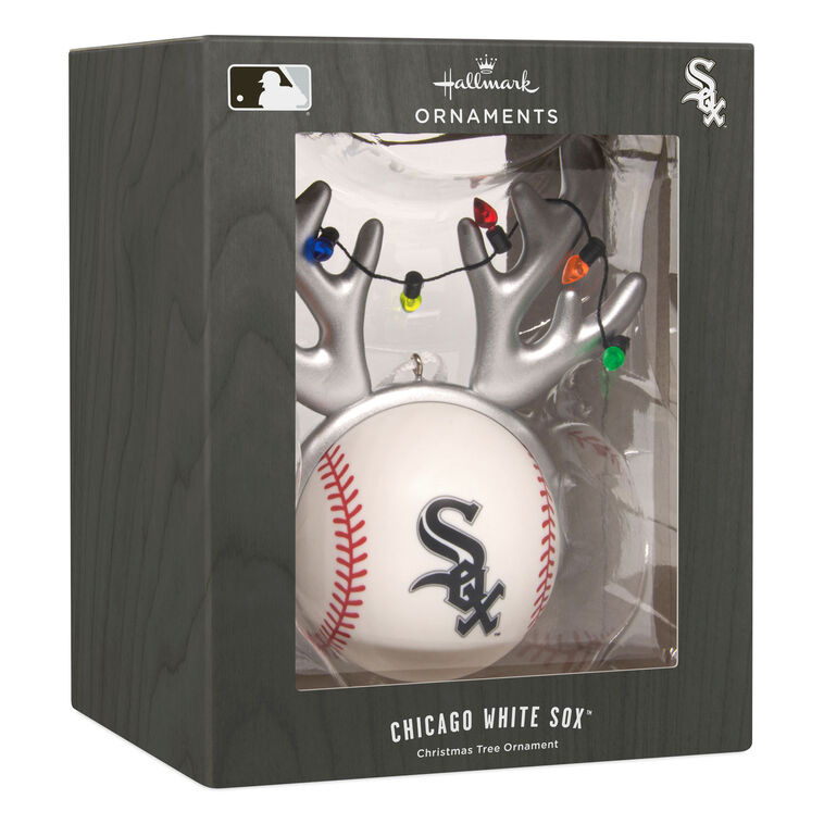 White Sox Reindeer Baseball Christmas Ornament package front image number 7