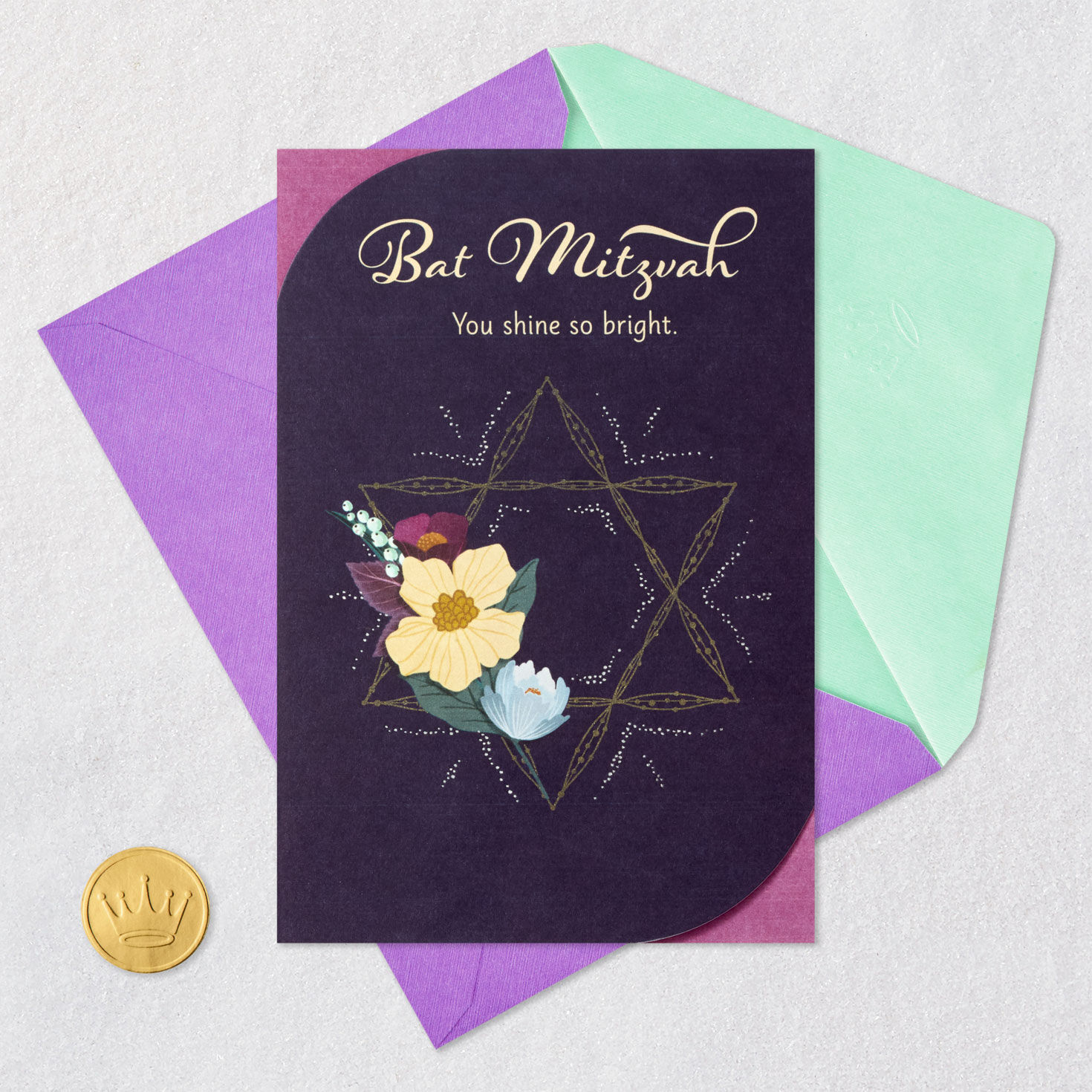 You Shine So Bright Bat Mitzvah Card for only USD 3.99 | Hallmark