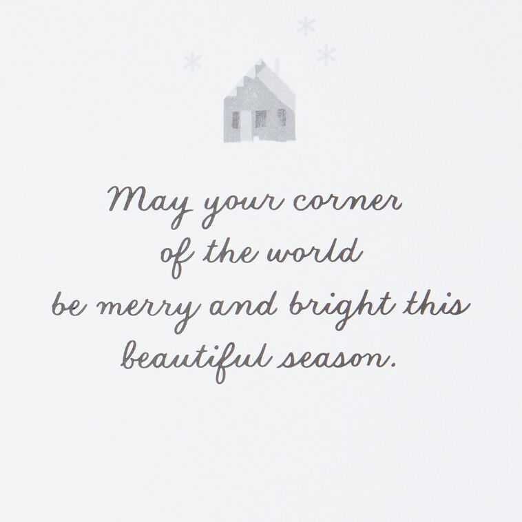 Wintry Homes and Cars UNICEF Boxed Christmas Cards Sentiment image number 4