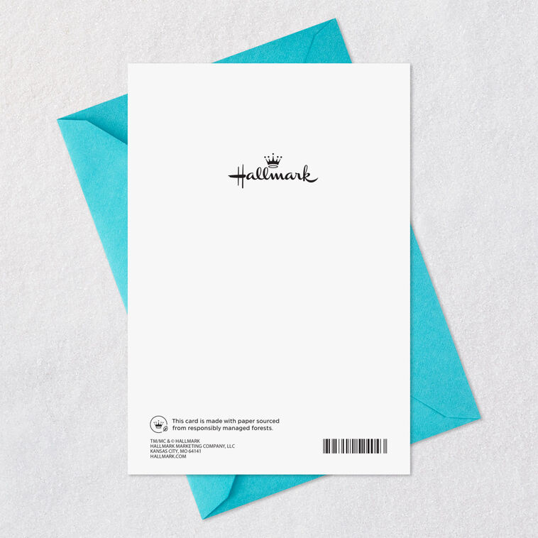 Cupcake, Gifts and Party Hat Belated Birthday Card Card Back with Envelope image number 7