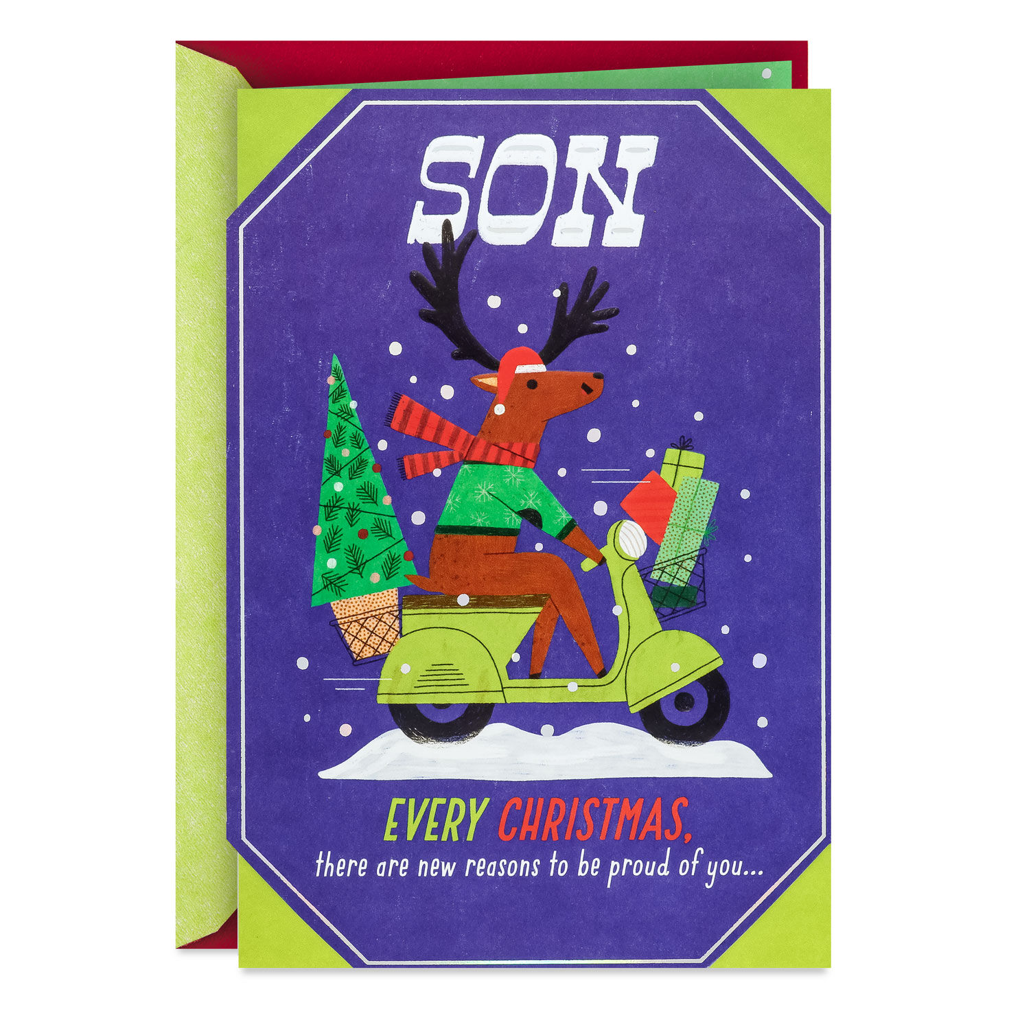 Creative Mind, Awesome Smile Christmas Card for Son