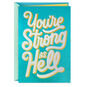 You're Strong as Hell Encouragement Card Card Front image number 1