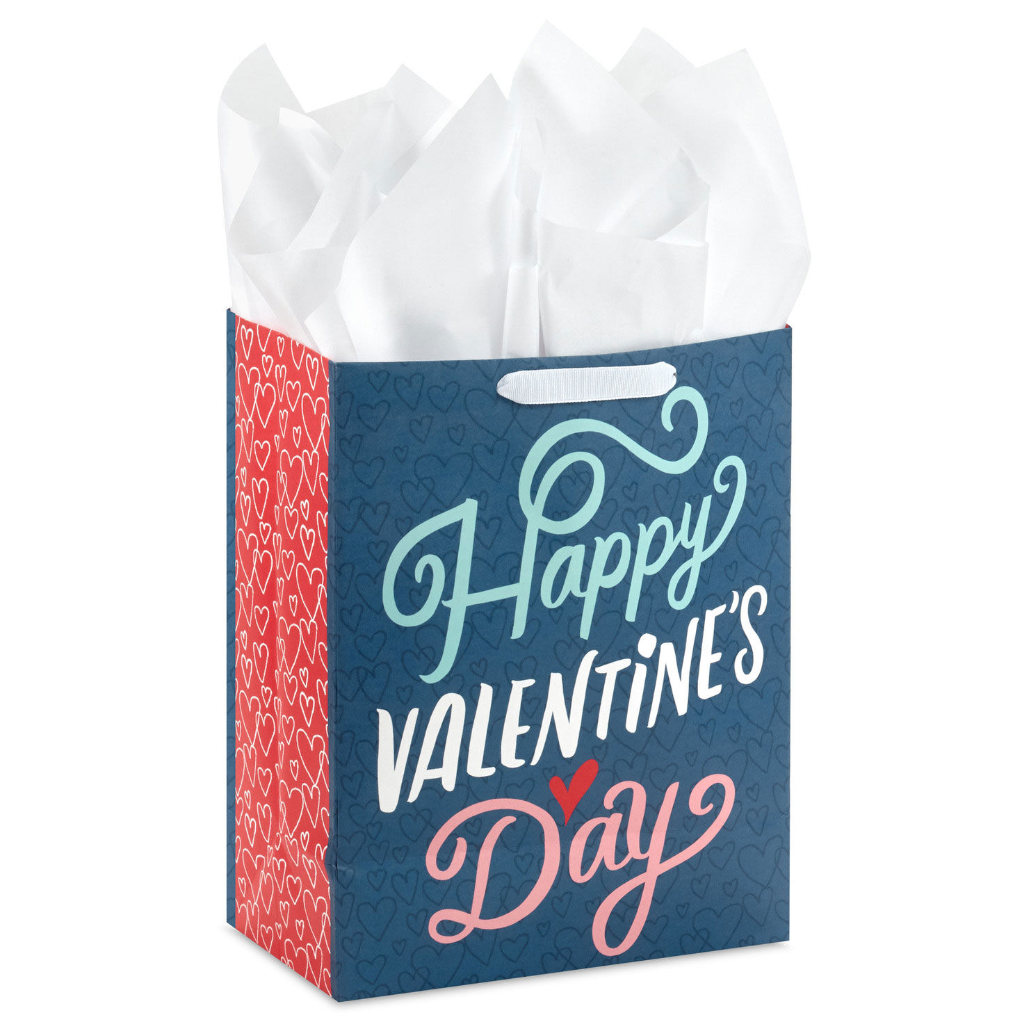 13" Happy Valentine's Day on Blue Large Gift Bag With Card and Tissue for only USD 7.49 | Hallmark