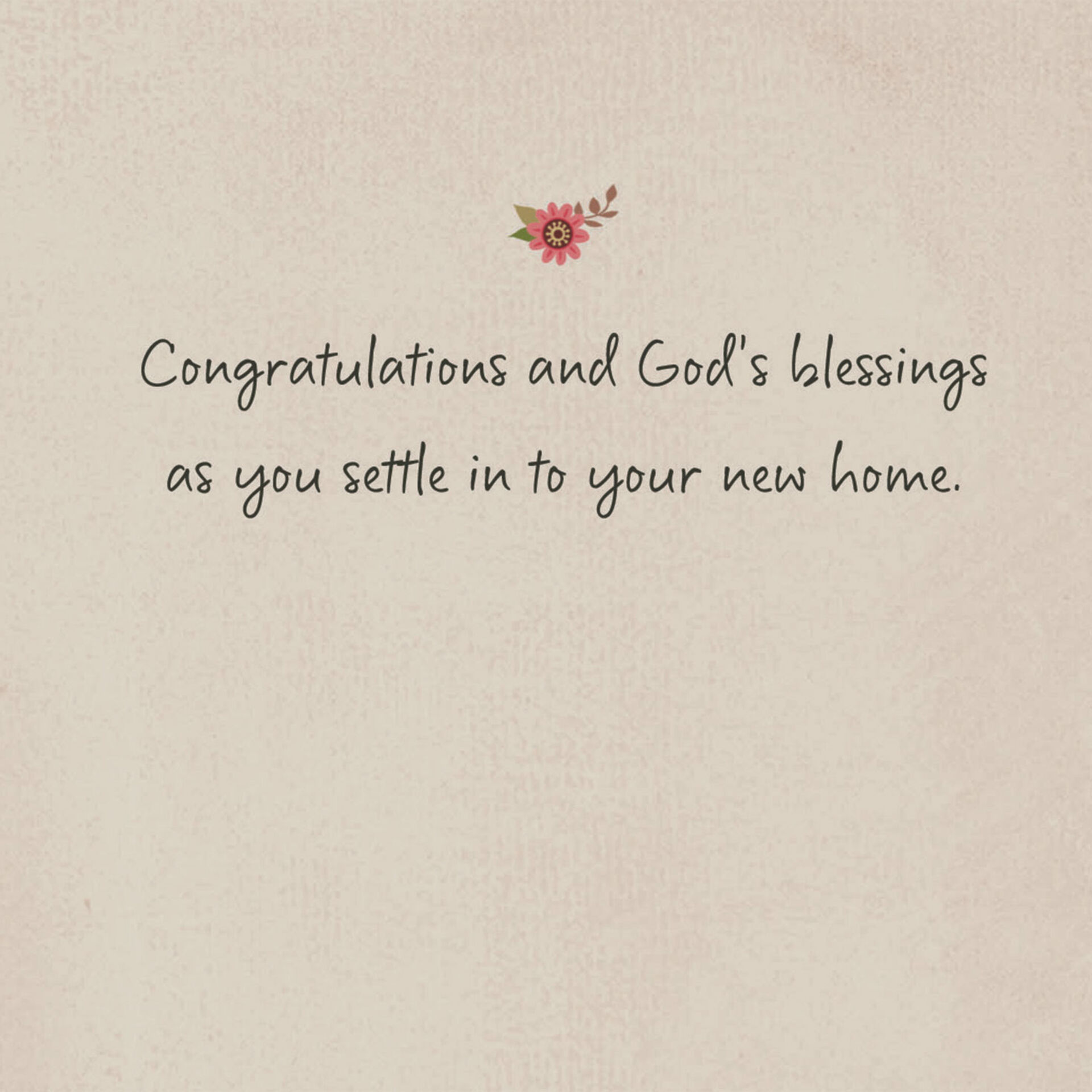 A House Filled With Love Religious New Home Congratulations Card