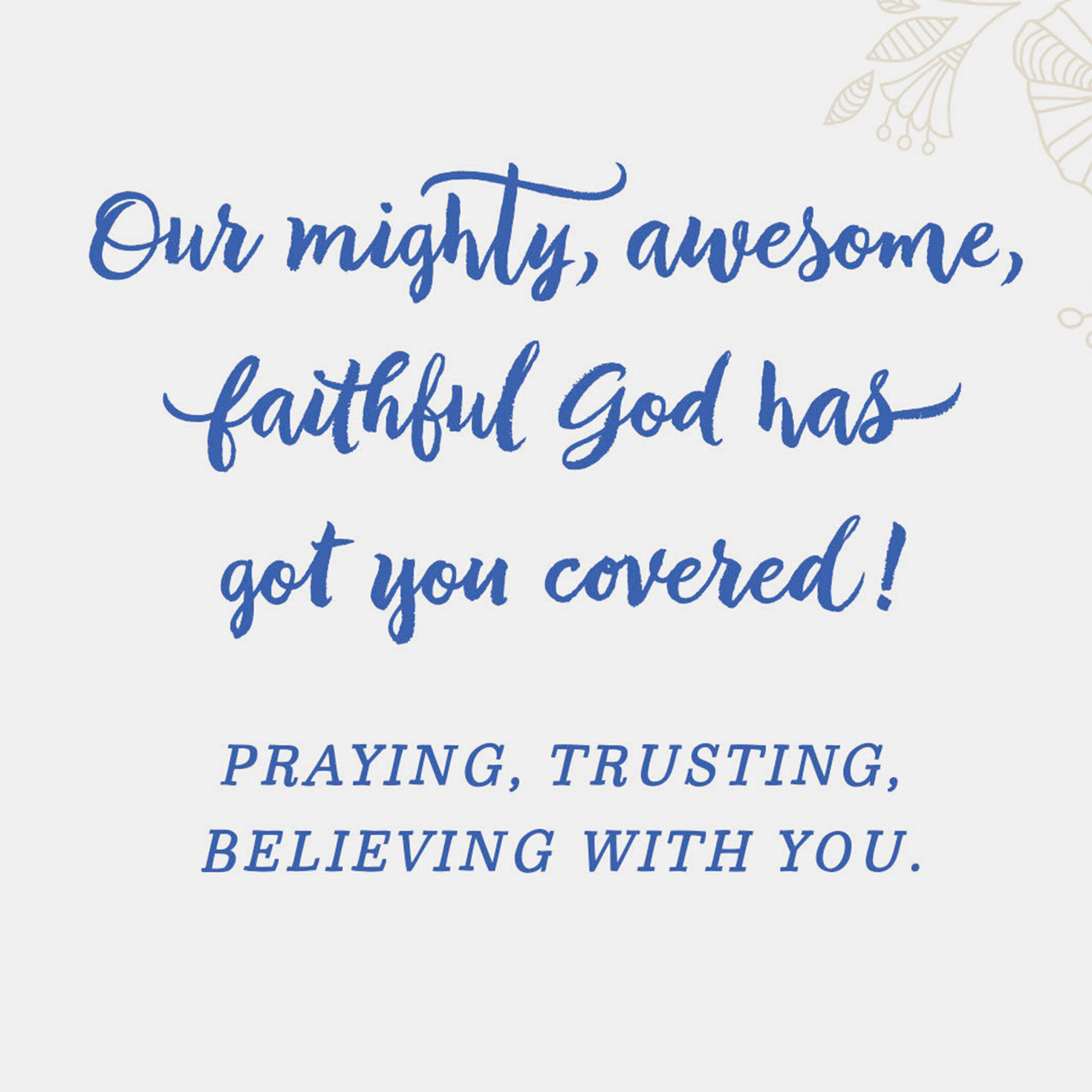 God Has Got You Covered Religious Encouragement Card, , large image number 2