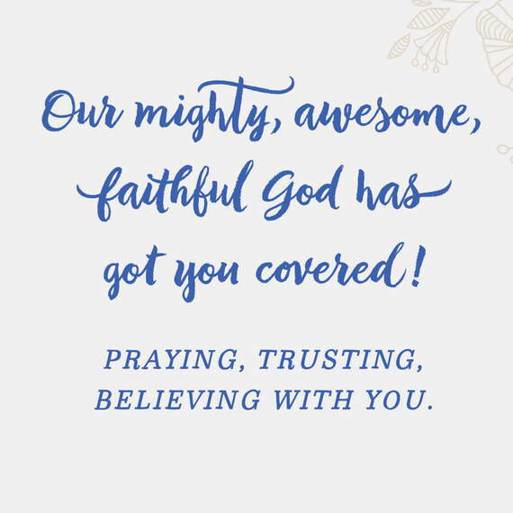 God Has Got You Covered Religious Encouragement Card, , large image number 2