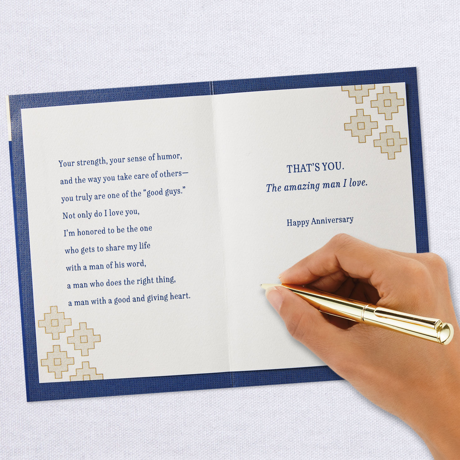 The Amazing Man I Love Anniversary Card for Husband - Greeting Cards ...