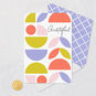 Abstract Shapes Blank Thank You Card Card Front with Envelope and Gold Seal image number 4