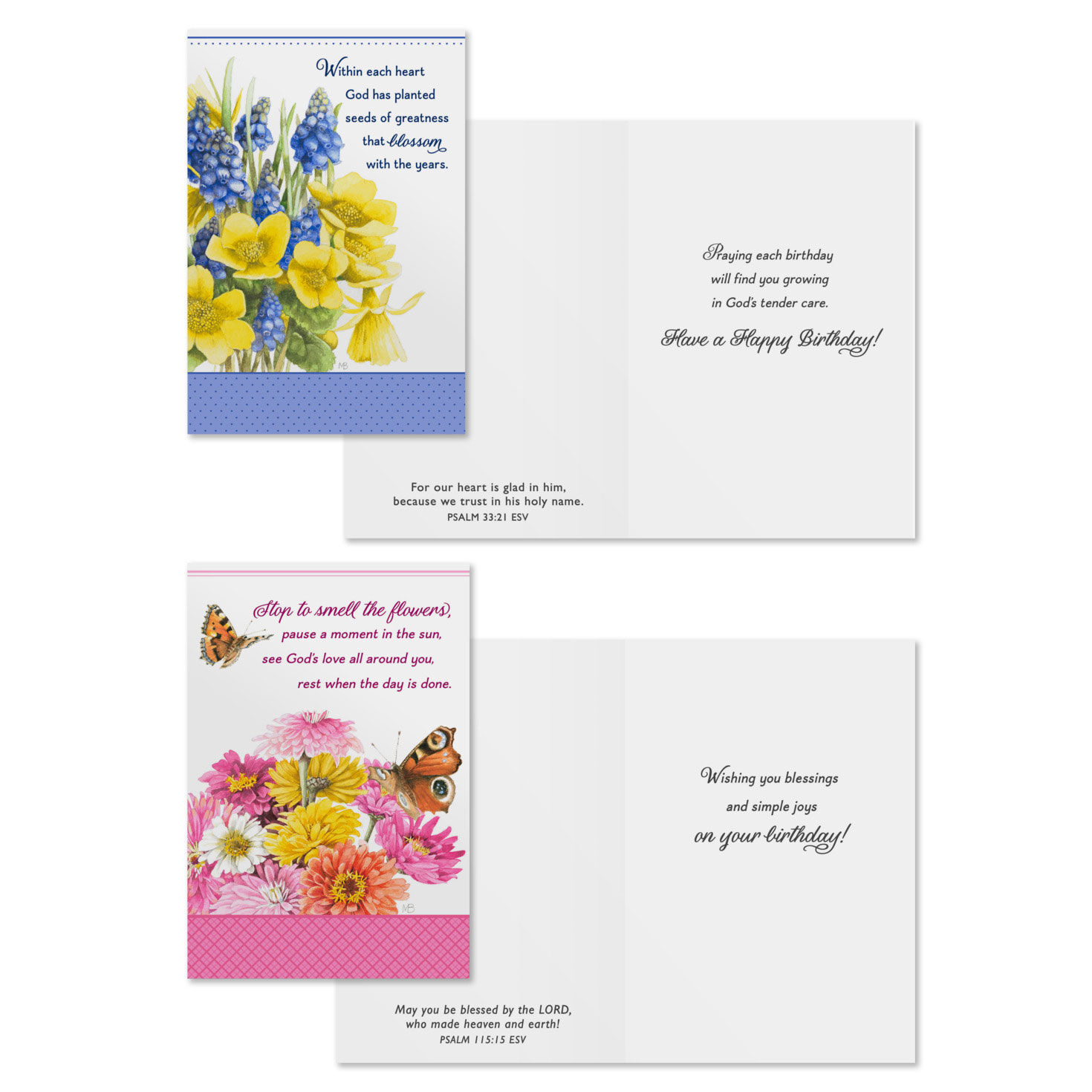 Bastin Floral DaySpring Birthday Cards Assortment Card Front with Sentiment image number 4