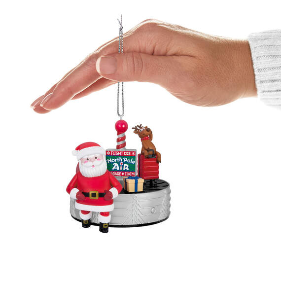 Ho-Ho-Holiday Travel Ornament With Light, Sound and Motion, , large image number 4