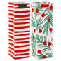 Peppermint and Pine Christmas Wine Gift Bags Front image number 1