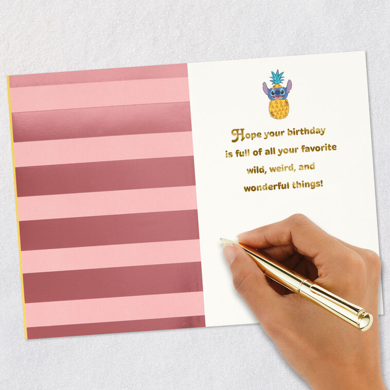 Disney Lilo & Stitch Best Day Ever Kids Birthday Card Signing card image number 6