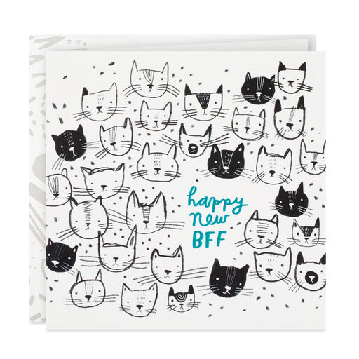 Happy New BFF New Cat Card, 