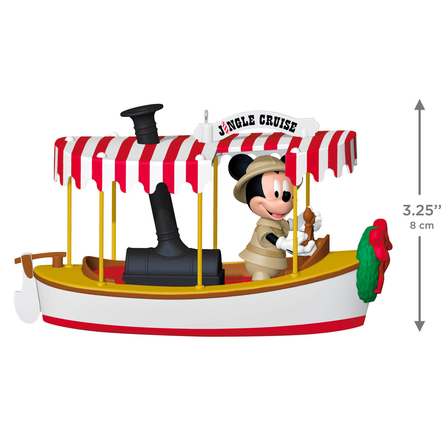 Mickey Mouse Jingle Cruise Boat Keepsake Ornament measurement image number 3