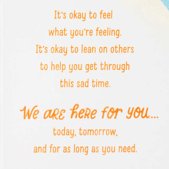 We Are Here for You Sympathy Card, , large image number 2