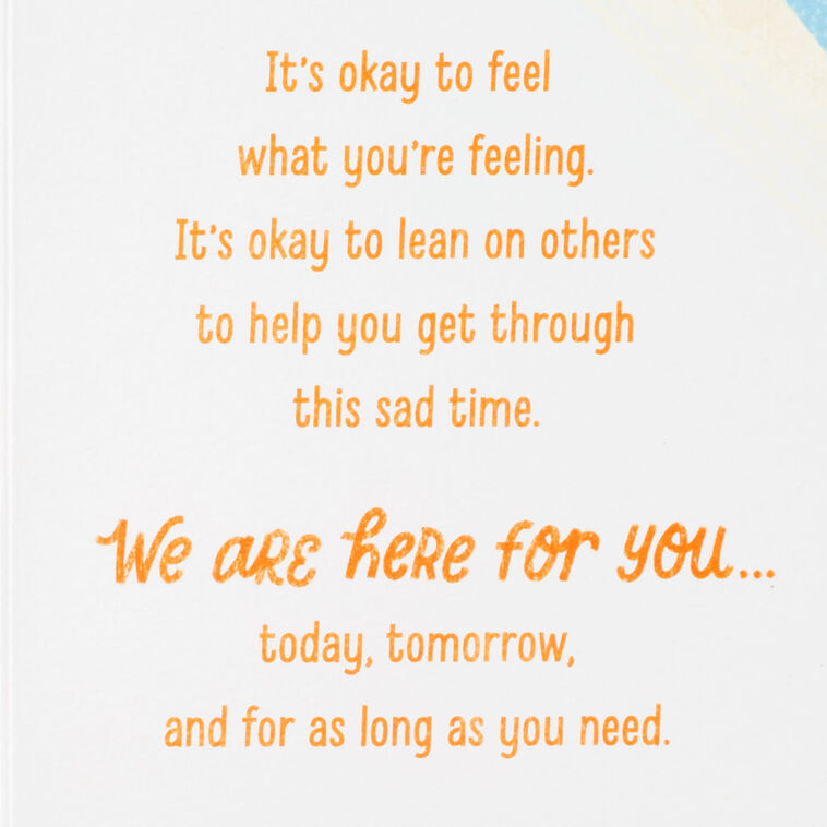 We Are Here for You Sympathy Card, , large image number 2