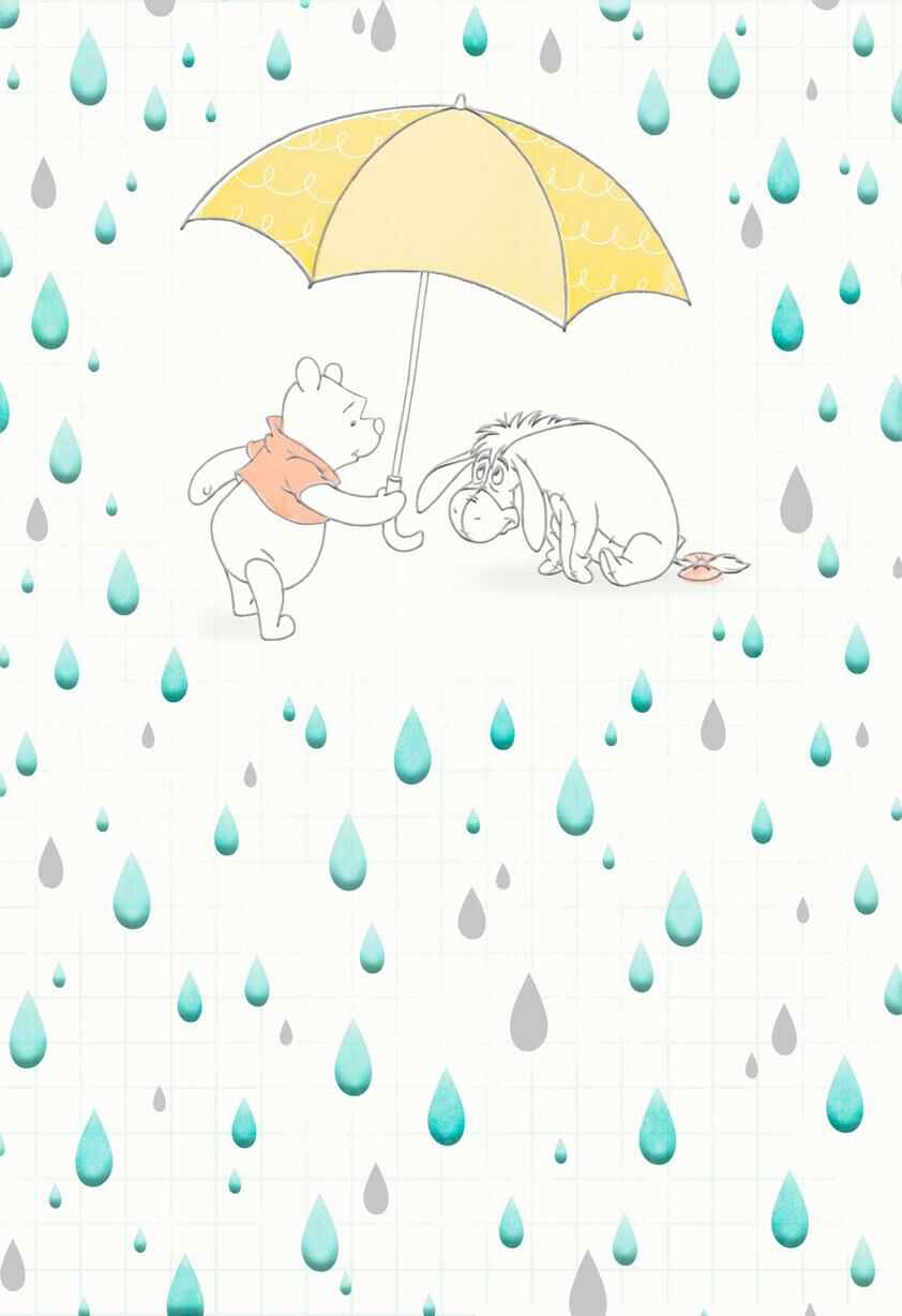 Winnie the Pooh Rainy Day Encouragement Card