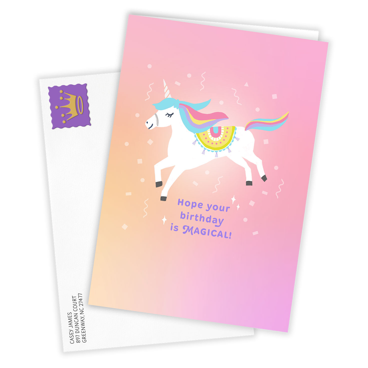 Magical Unicorn Custom Birthday Card for only USD 4.99 | Hallmark