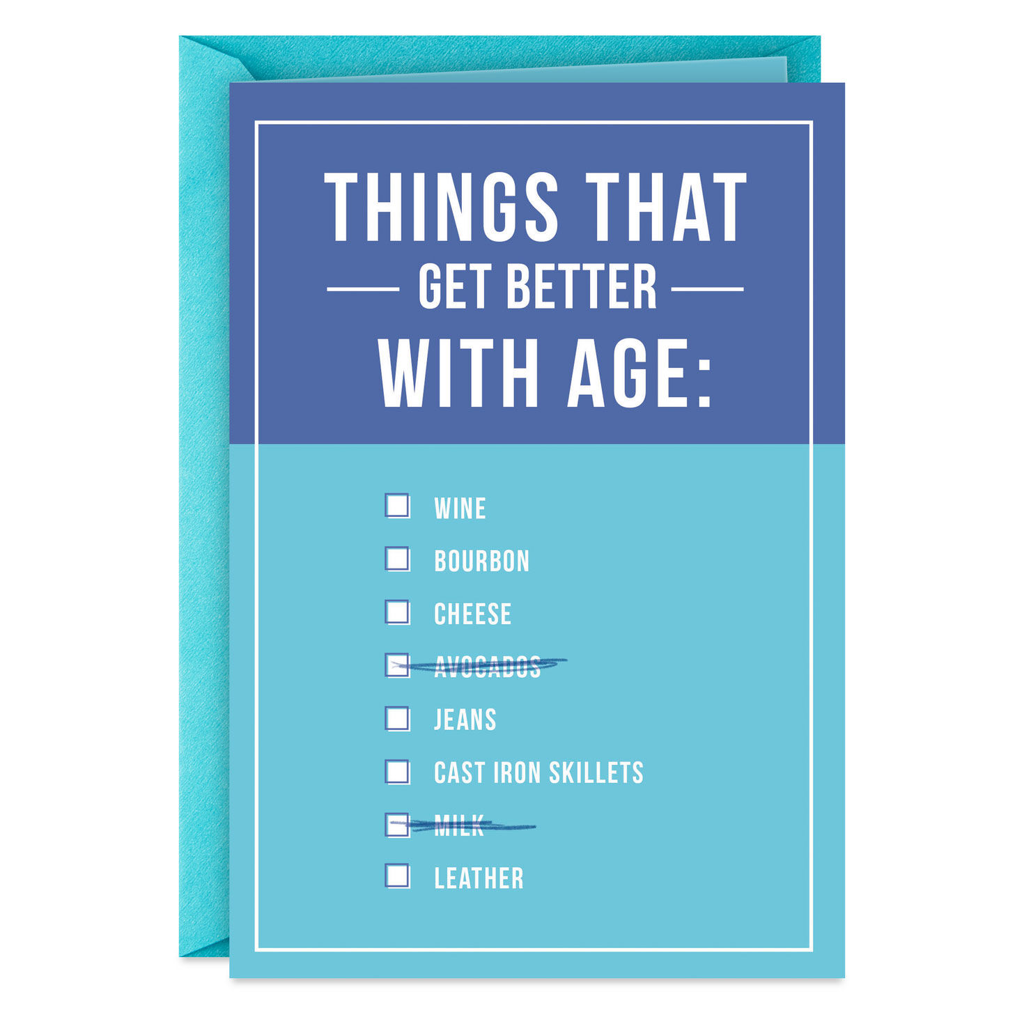 Better With Age Funny Birthday Card