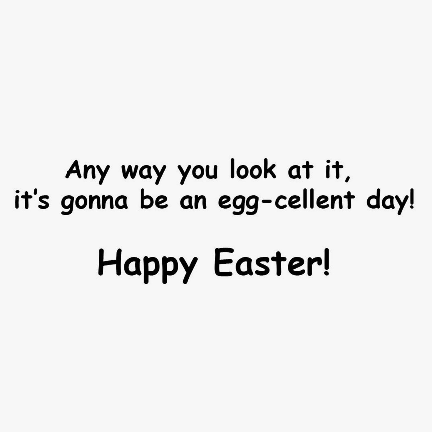 Cartoon Egg Faces on Teal Easter Card Sentiment image number 2