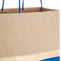 13" Blue and Kraft Paper 6-Pack Gift Bag, , large image number 5