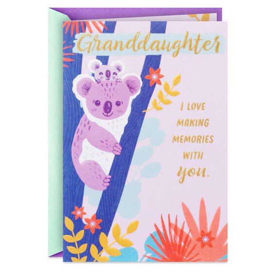Love Making Memories With You Birthday Card for Granddaughter, , large image number 1