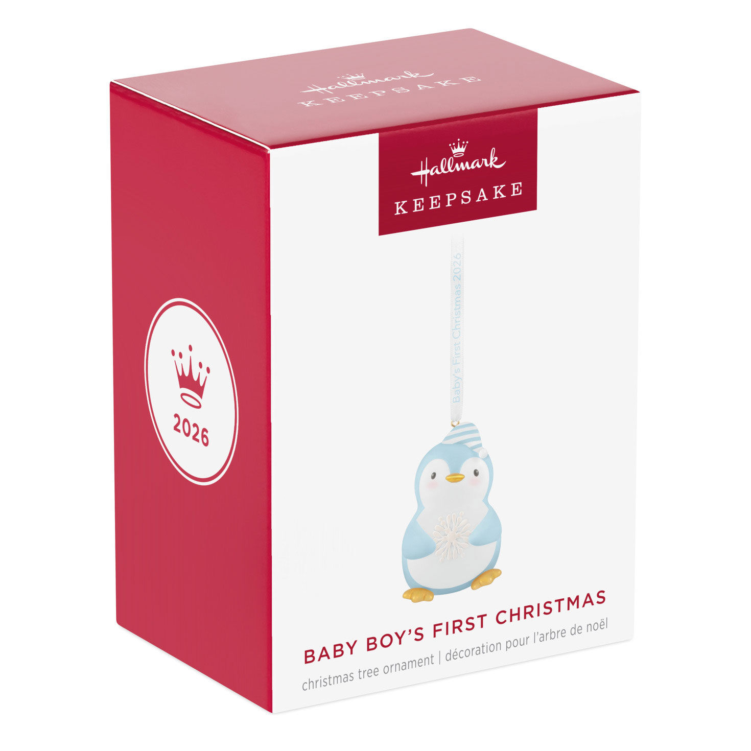 Baby Boy 1st Christmas Penguin Keepsake Ornament package front image number 7