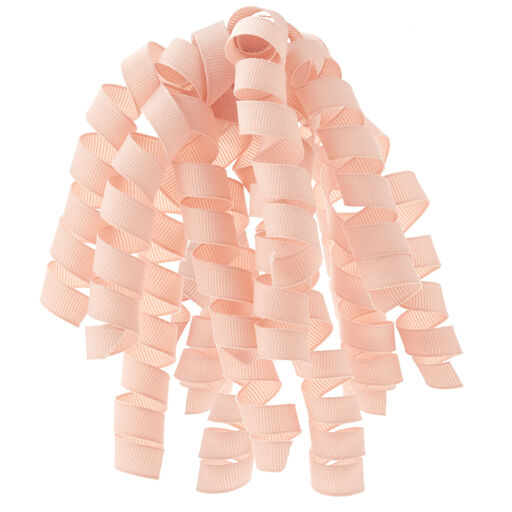 Peach Curly Ribbon Gift Bow, 6.5", 